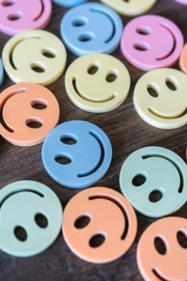 Konfetti Smiley Pastell